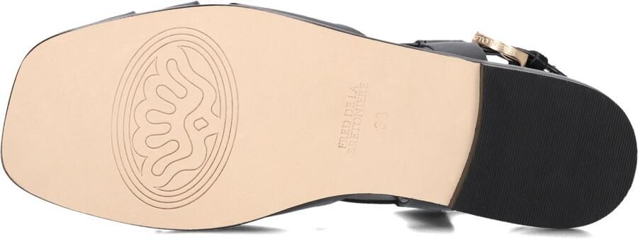 FRED DE LA BRETONIERE Sandalen met Hak Dames Gitel Cross Maat: 40 Materiaal: Leer Kleur: Zwart - Foto 3