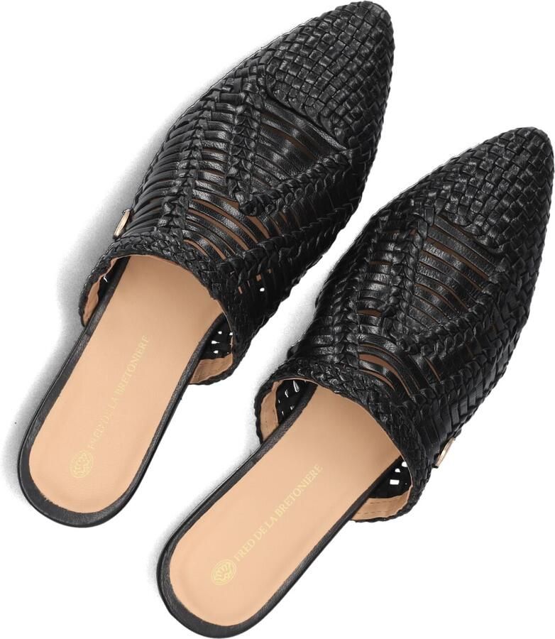 FRED DE LA BRETONIERE Slippers Dames Ellis Mule Maat: 38 Materiaal: Leer Kleur: Zwart - Foto 2