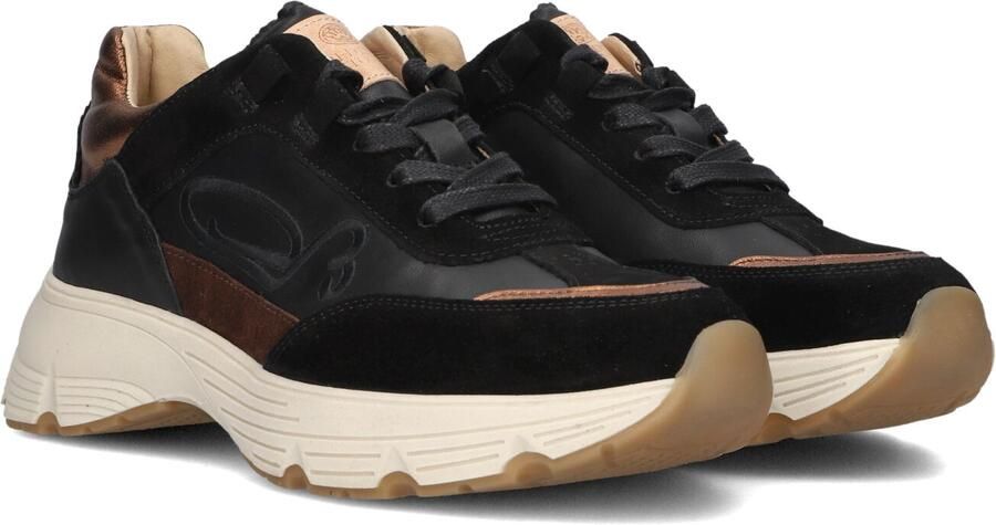 FRED DE LA BRETONIERE Lage Sneakers Dames Mariola Sign Leer Zwart - Foto 2