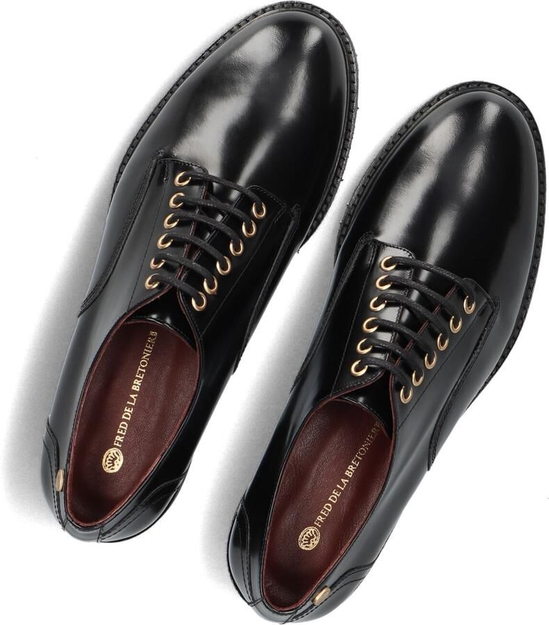 FRED DE LA BRETONIERE Veterschoenen Dames Paris Edor Lace-up Leer Zwart - Foto 2
