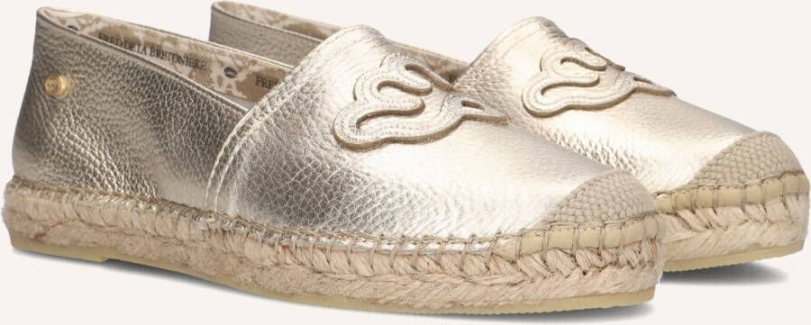 FRED DE LA BRETONIERE Espadrilles Dames Mili Lily Maat: 37 Materiaal: Leer Kleur: Goud