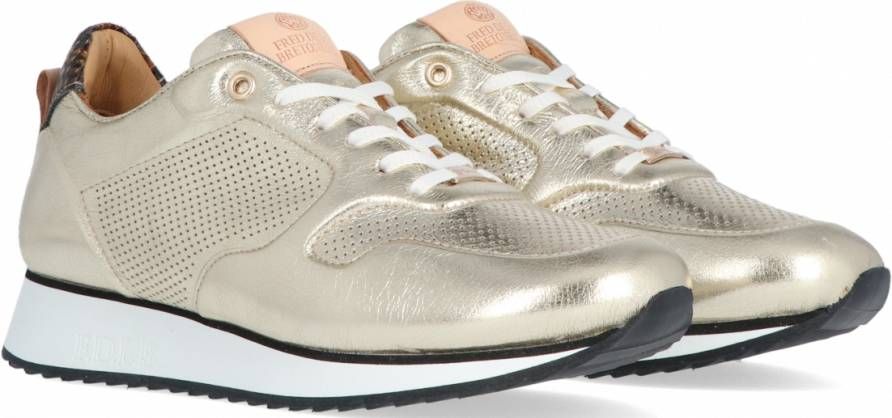 Fred de la Bretoniere 101010217 Lage sneakers Leren Sneaker Dames Goud -  Schoenen.nl