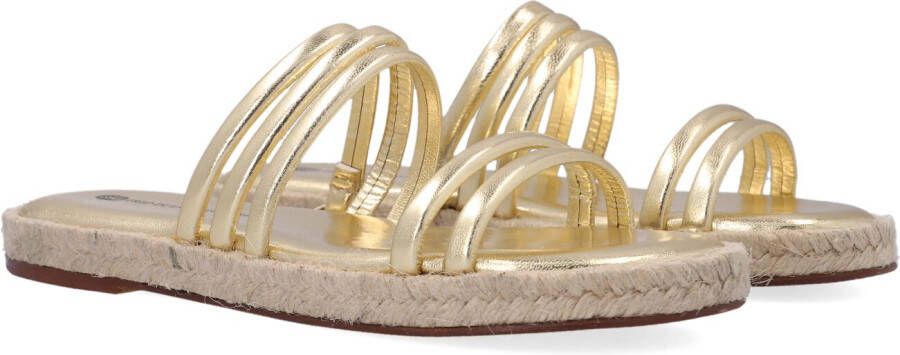 FRED DE LA BRETONIERE Slippers Dames 154010004 Maat: 38 Materiaal: Leer Kleur: Goud