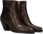 Fred de la Bretoniere Blaire Ankle Boot Enkellaarsjes Enkelboots met rits Dames Groen - Thumbnail 1