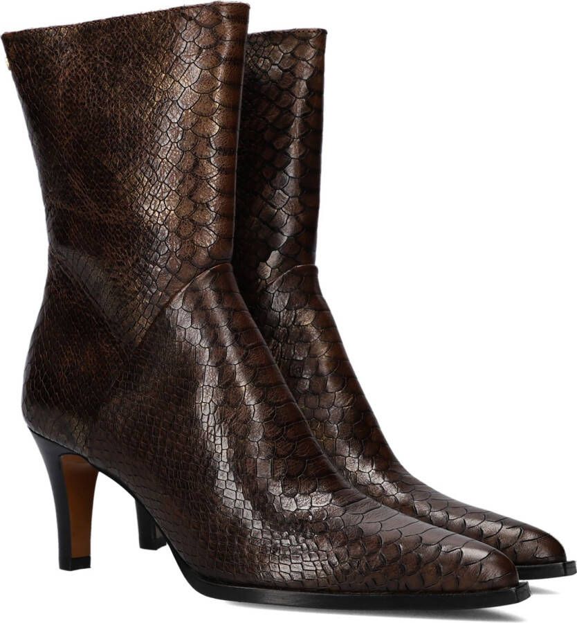FRED DE LA BRETONIERE Enkellaarsjes Dames Dawn Maat: 36 Materiaal: Leer Kleur: Bruin