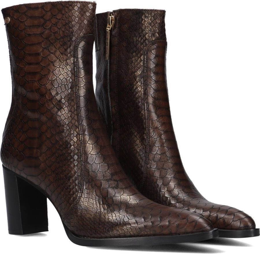 FRED DE LA BRETONIERE Enkellaarsjes Dames Paige Ankle Boot Maat: 36 Materiaal: Leer Kleur: Bruin