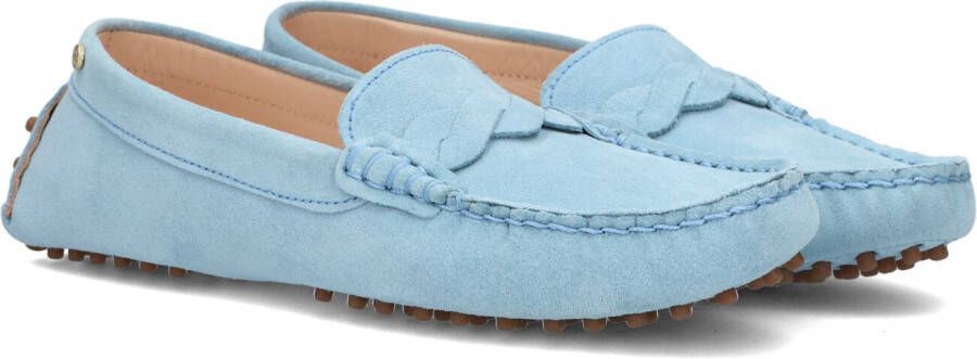 Fred de la Bretoniere 120010121 Mocassins Instappers Dames Lichtblauw