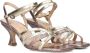 Fred de la Bretoniere Multikleur leren sandalen met kittenhak Multicolor Dames - Thumbnail 1