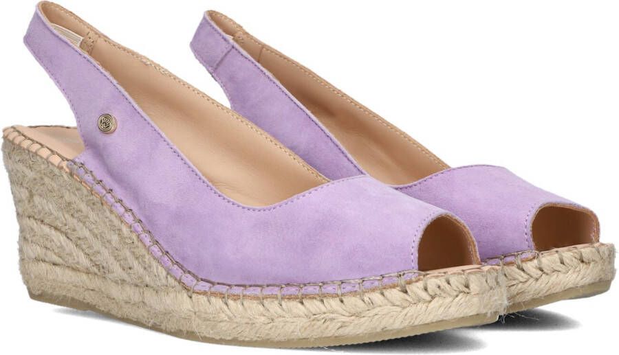 Fred de la Bretoniere Claire Beau suède espadrilles lila