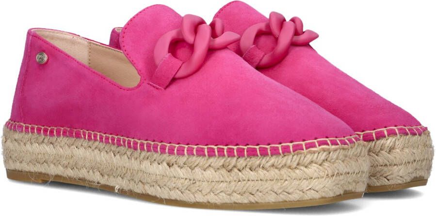 Fred de la Bretoniere June Li suède espadrilles fuchsia