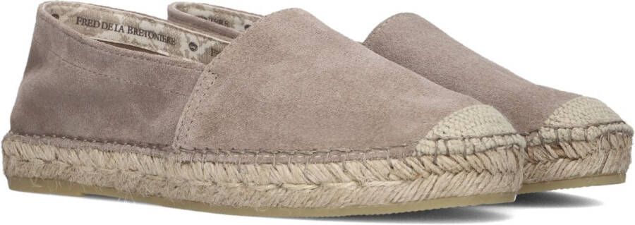 FRED DE LA BRETONIERE Espadrilles Dames 152010228 Maat: 39 Materiaal: Suède Kleur: Taupe