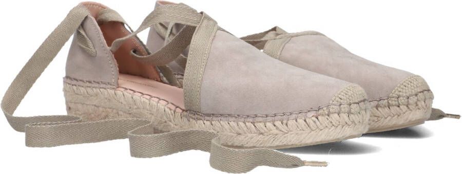 Fred de la Bretoniere Taupe Espadrilles met Jute Zool Beige Dames