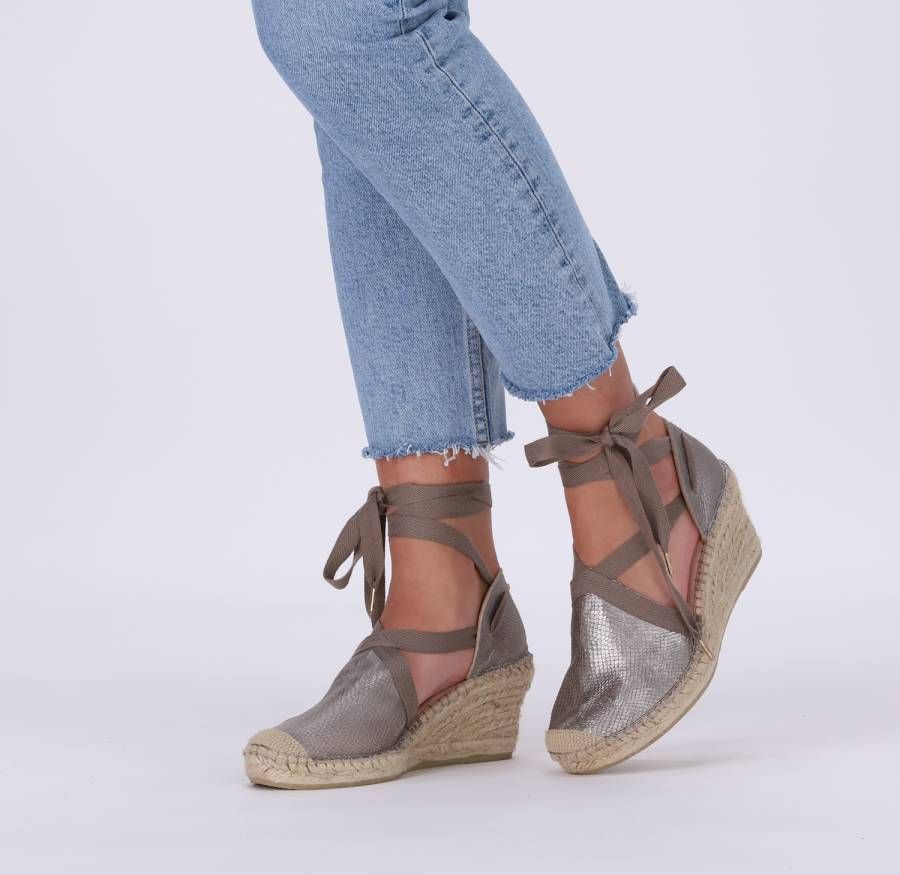 FRED DE LA BRETONIERE Espadrilles Dames 153010232 Maat: 36 Materiaal: Suède Kleur: Taupe