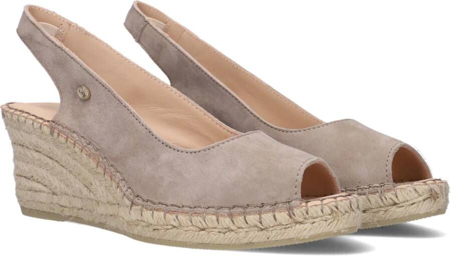 FRED DE LA BRETONIERE Espadrilles Dames 153010240 Maat: 40 Materiaal: Suède Kleur: Taupe