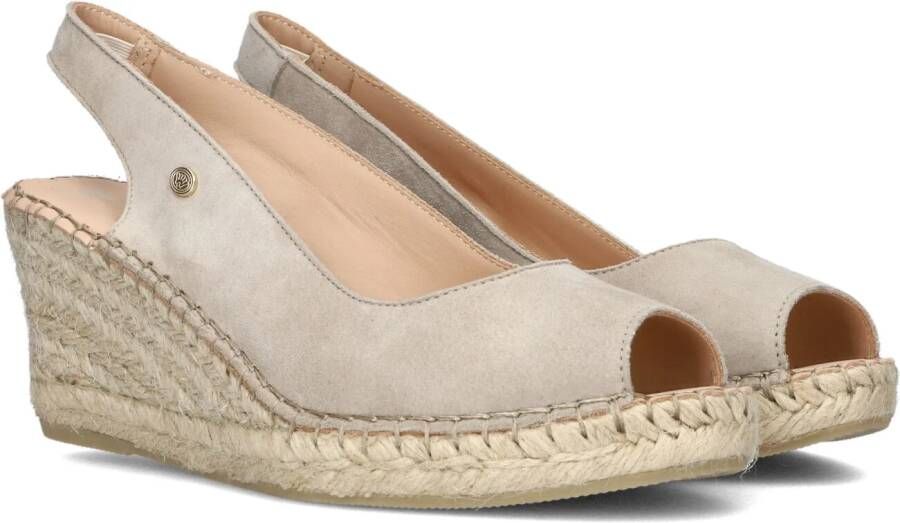 Fred de la Bretoniere Claire Beau suède espadrilles beige