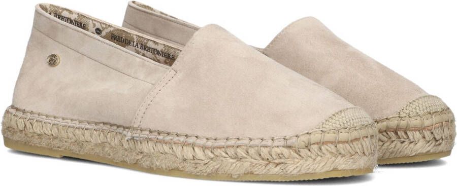 FRED DE LA BRETONIERE Espadrilles Dames Mili Ana Maat: 37 Materiaal: Suède Kleur: Taupe