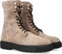 Fred de la Bretoniere 184010063 Veterboots Laarzen Met Veters Dames Taupe - Thumbnail 1