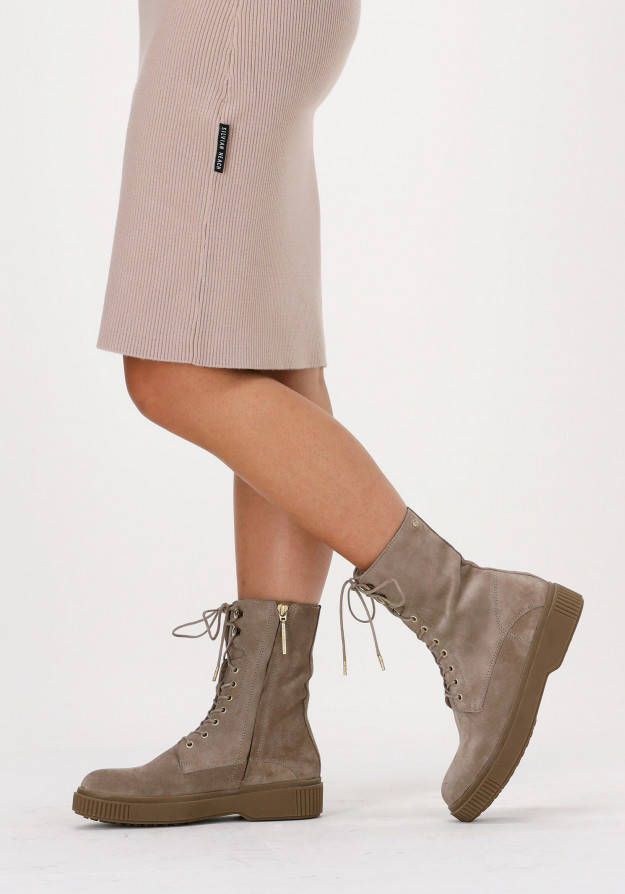 FRED DE LA BRETONIERE Veterboots Dames 184010063 Maat: 40 Materiaal: Suède Kleur: Taupe