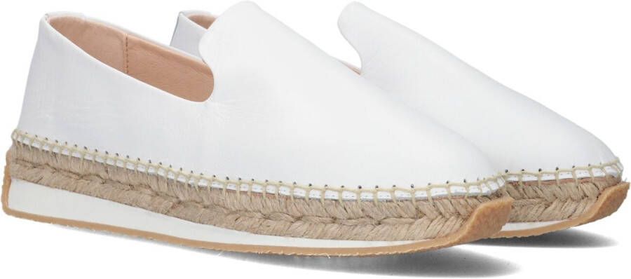 Fred de la Bretoniere Witte Leren Espadrilles voor de Zomer White Dames