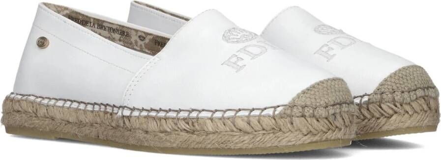 FRED DE LA BRETONIERE Espadrilles Dames 152010254 Maat: 39 Materiaal: Suède Kleur: Wit