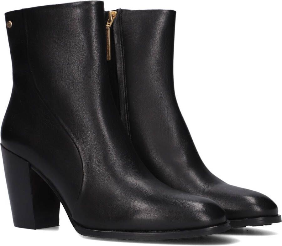 Fred de la Bretoniere Alicia Ankle Boot Enkellaarsjes Enkelboots met rits Dames Zwart