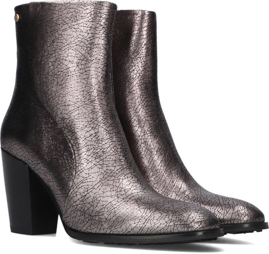 FRED DE LA BRETONIERE Enkellaarsjes Dames Alicia Ankle Boot Maat: 41 Materiaal: Leer Kleur: Zilver