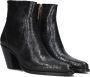 Fred de la Bretoniere Blaire Ankle Boot Enkellaarsjes Enkelboots met rits Dames Zwart - Thumbnail 1