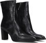 Fred de la Bretoniere Paige Ankle Boot Enkellaarsjes Enkelboots met rits Dames Zwart - Thumbnail 1