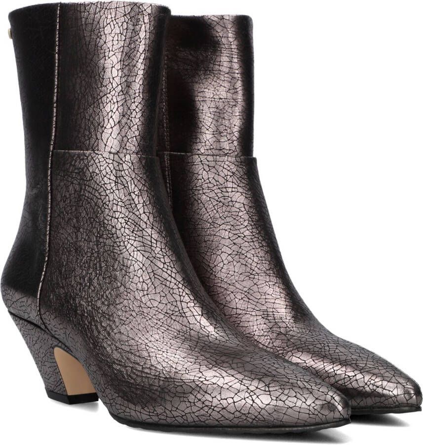 FRED DE LA BRETONIERE Enkellaarsjes Dames Rose Ankle Boot Maat: 37 Materiaal: Leer Kleur: Zilver