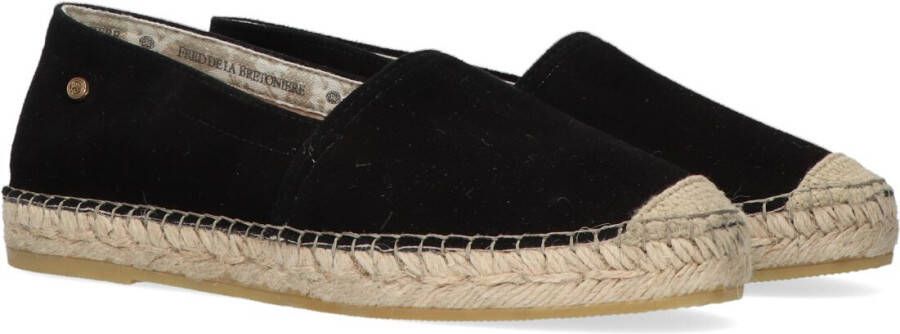 FRED DE LA BRETONIERE Espadrilles Dames 152010174 Maat: 37 Materiaal: Suède Kleur: Zwart