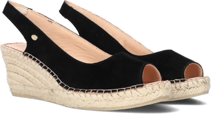 Fred de la Bretoniere 153010268 Espadrilles Met Sleehak Dames Zwart