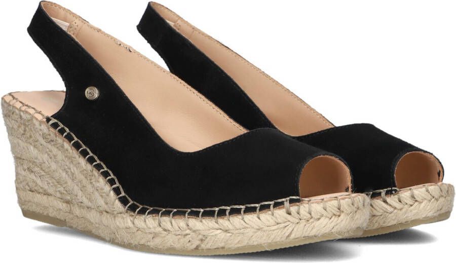 Fred de la Bretoniere Zwarte Espadrilles Clare Beau Schoenen Black Dames