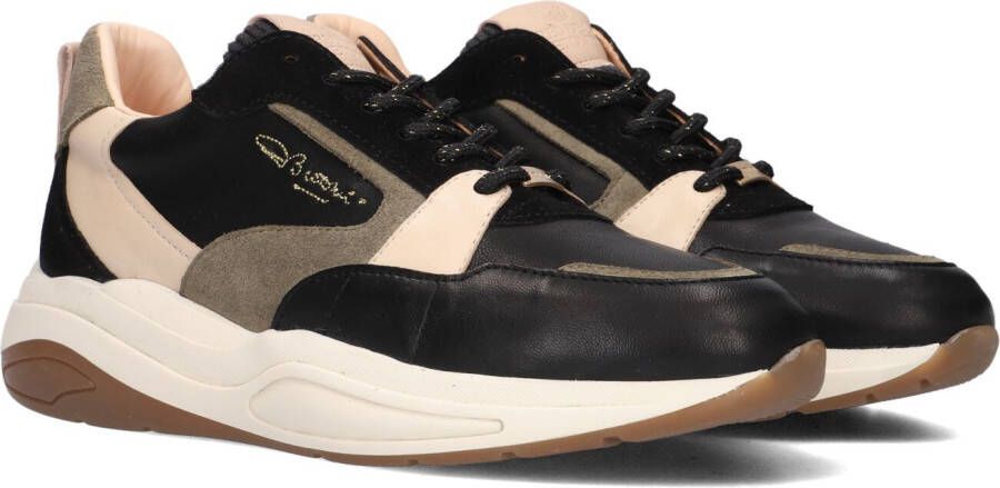 Fred de la Bretoniere Flame Lage sneakers Leren Sneaker Dames Zwart