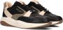 Fred de la Bretoniere Flame Lage sneakers Leren Sneaker Dames Zwart - Thumbnail 1