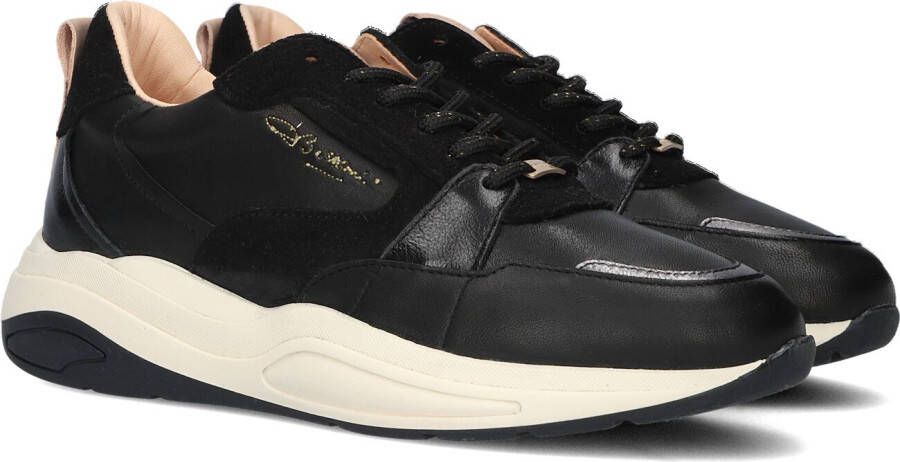 Fred de la Bretoniere Flame Lage sneakers Leren Sneaker Dames Zwart