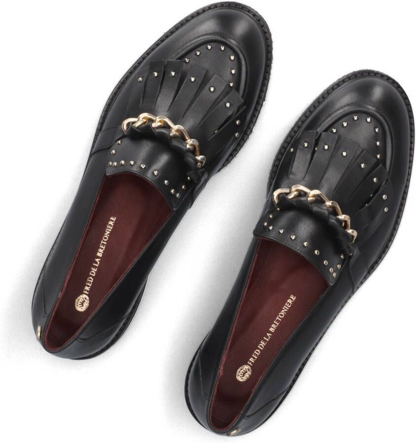 FRED DE LA BRETONIERE Loafers Dames Paris Leya Maat: 38 Materiaal: Leer Kleur: Zwart
