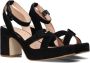 FRED DE LA BRETONIERE Sandalen Dames 163010180 Maat: 39 Materiaal: Suède Kleur: Zwart - Thumbnail 1