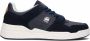 G-Star Leren Lage Sneaker met Contrasterende Logo's Blauw Heren - Thumbnail 1