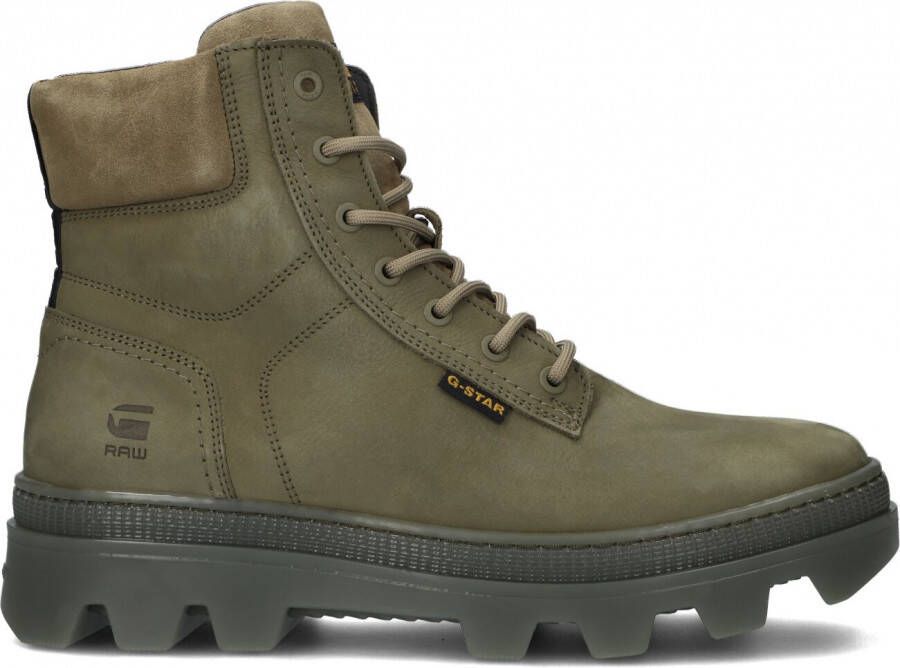 G-Star Raw Noxer Hgh Nub M Veterboots Laarzen Met Veters Heren Groen