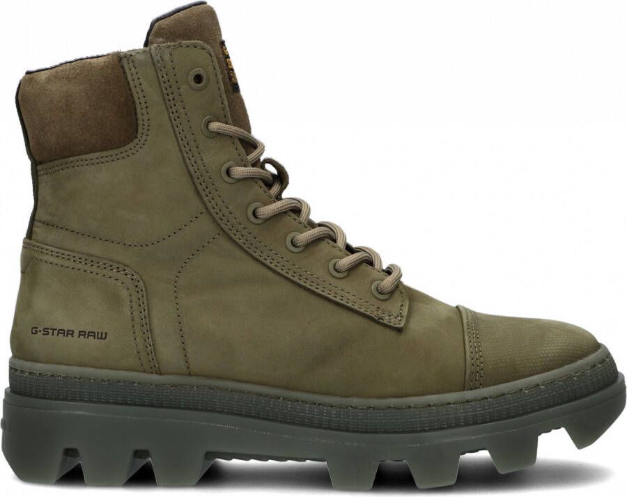G-Star G Star Raw Noxer Hgh Nub W Veterboots Laarzen Met Veters Dames Groen - Foto 2