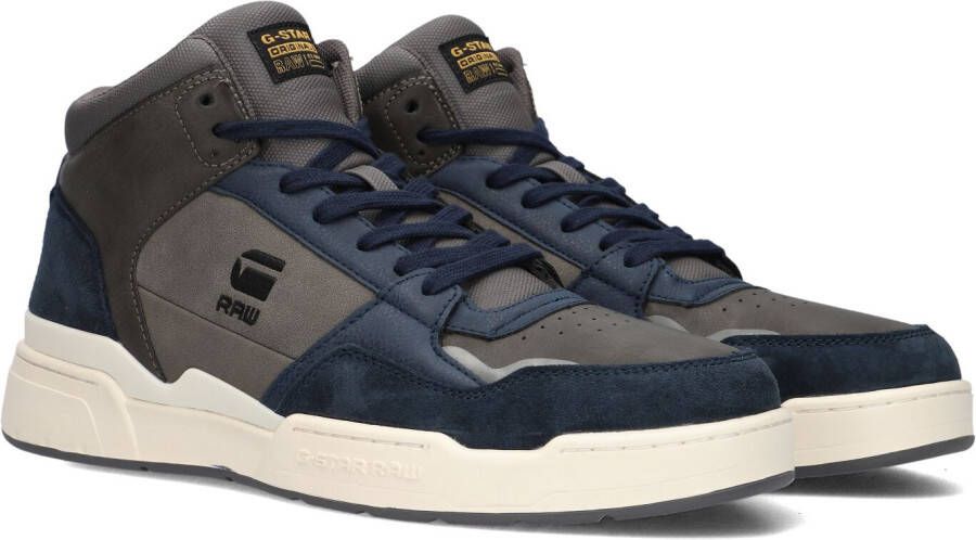 G-Star Trendy Hoge Sneaker van Leer met Opvallende Logo's Blue Heren