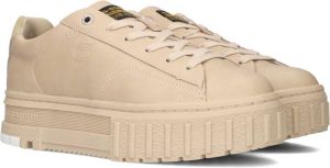 Bruin Tinten Lhana Lage sneakers Leren Sneaker Dames Bruin