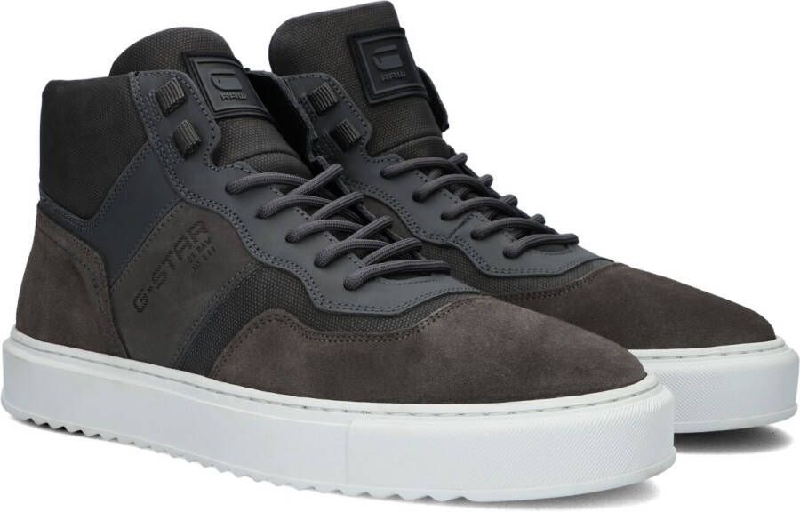 G-Star G Star Raw Rocup Ii Mid Lea M Hoge sneakers Leren Sneaker Heren Grijs