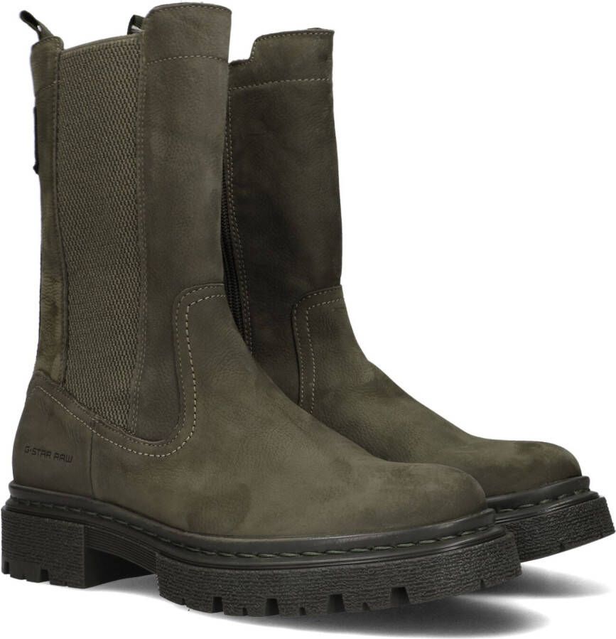 G-Star Raw Kafey Hgh Chs Nub W Chelsea boots Enkellaarsjes Dames Groen