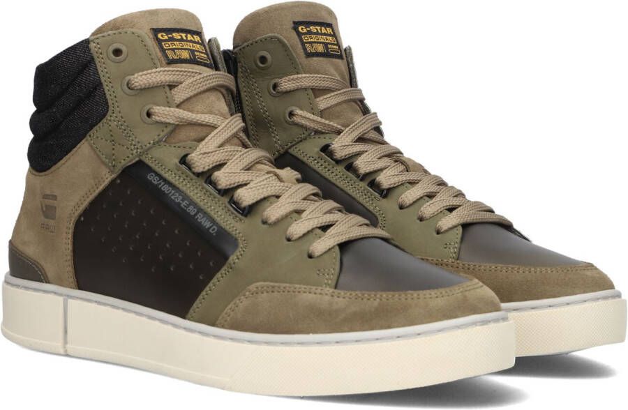 G-Star RAW Ravond Ii Mid Lea M Hoge sneakers Leren Sneaker Heren Groen