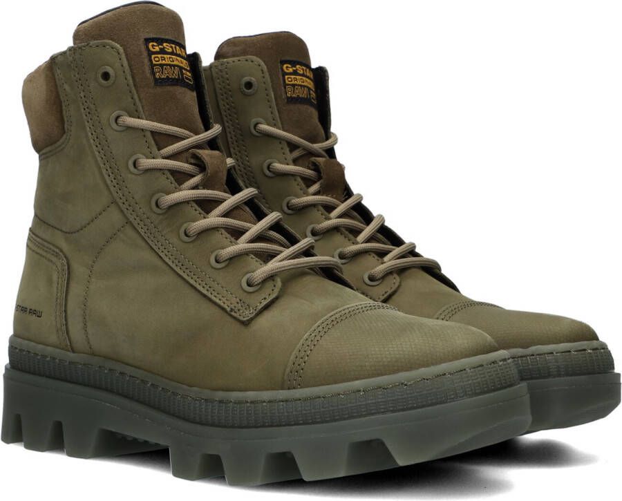 G-Star Raw Groene Veterboots Noxer Hgh Nub W