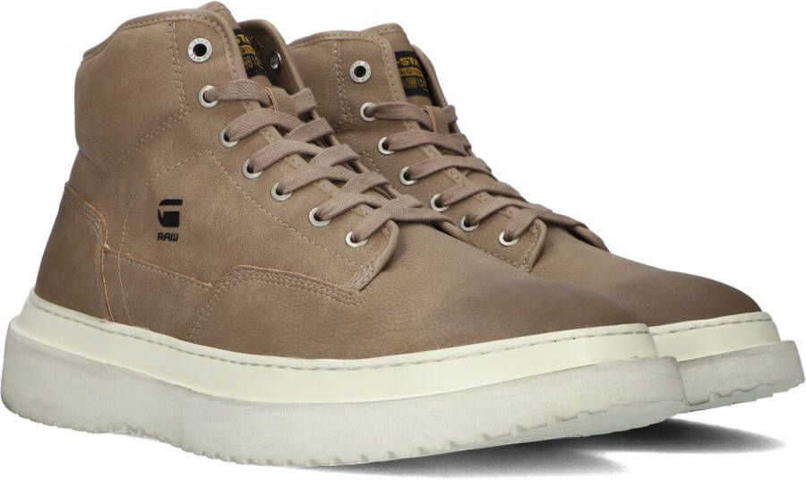 G-Star G Star Raw Dexter Mid Nub M Hoge sneakers Leren Sneaker Heren Taupe