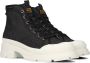 G-Star Denim Militair-geïnspireerde Enkellaars met Rubberen Zool Black Dames - Thumbnail 1
