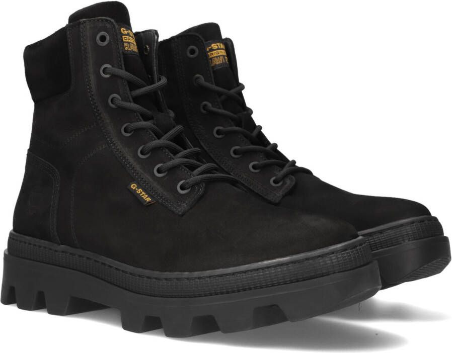 G-Star Raw Noxer Hgh Nub M Veterboots Laarzen Met Veters Heren Zwart