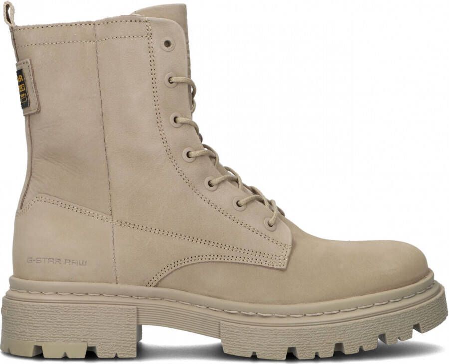 G-Star RAW Kafey Hgh Lace Nub W Veterboots Laarzen Met Veters Dames Taupe